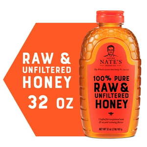 NATES 100% PURE RAW & UNFILTERED HONEY 32 OZ