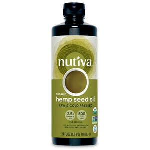lot 3645 image: NUTIVA ORGANIC HEMP SEED OIL 24 OZ