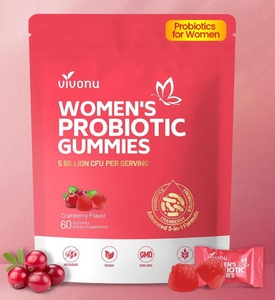 lot 3662 image: VivoNu Womens Probiotic Gummies - Cranberry Flavor 60 Gummies