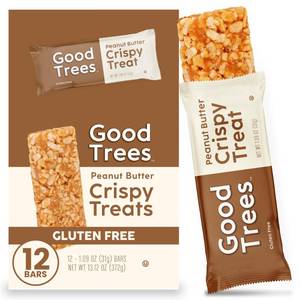lot 3685 image: Good trees Rice Crispy Treats, Gluten-Free Snack Bars with Peanut Butter 12 Count