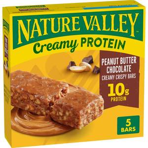 lot 3727 image: Nature Valley Creamy Protein Peanut Butter Chocolate Creamy Crispy Bars - 5ct