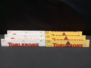 lot 3750 image: 6 Pack Toblerone Chocolate Bars Bundle- White Chocolate with Honey and Almond Nougat and Milk Chocolate with Honey and Almond Nougat