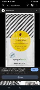 lot 3753 image: Just Bright Light Roast Arabica Coffee 12 Oz