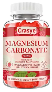 lot 3770 image: Magnesium Carbonate 500mg Gummies 60 Count