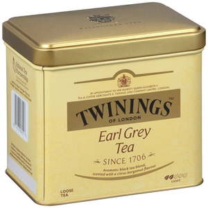 lot 3789 image: Twinings Earl Grey Citrus and Bergamot Loose Leaf Black Tea  7.05 oz. Tin