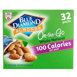 lot 3839 image: Blue Diamond Whole Natural Almond Snack Packs  32 ct.