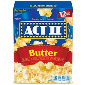 lot 3849 image: ACT II Butter, 33.016 OZ, 12 bags