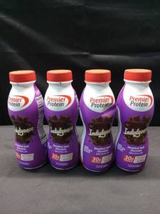 lot 3897 image: 4 pk Premier Protein Indulgence Dark Chocolate Shake 11.5oz