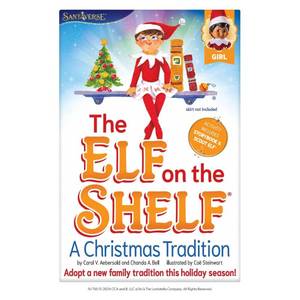 lot 9252 image: Elf on the Shelf Box Set Girl Scout Elf with Brown Eyes with Storybook