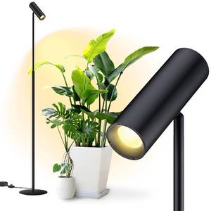 lot 9296 image: VShape 6FT Standing Grow Light for Indoor Plants,25W 3000K Full Spectrum COB Plant Light Bulb, 330° Rotating Head, Metal Floor Grow Lamp with OnOff Switch for Large Plant,Seedling