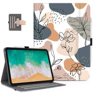 lot 9361 image: Case for iPad (A16) 11th Generation 2025, iPad 10th Generation case with Pencil Holder Shockproof Protective Multi-angle View Adjustable Stand PocketHand StrapAuto Wake Sleep, Abstract Boho Painting