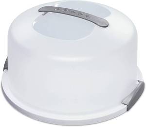 lot 9394 image: Sterilite Cake Server Circular Serving Container White