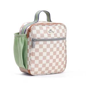 lot 9398 image: Itzy Ritzy Toddler Lunch Box - Kids Lunch Bag is Insulated and Includes Water Bottle Holder Plus 2 Pockets - Durable, Easy to Clean Toddler Bag (Checkerboard)
