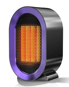 lot 9410 image: Space heater,Portable PTC Ceramic Space Heater for Indoor Use,Quiet Desk Heater for Office,Energy-Saving Bathroom Heater,Tipping and Overheating Protection,Suitable for Office,Bedroom (Frosted Gray)