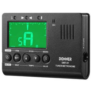 lot 9419 image: Donner Metronome Tuner for All Instruments - Guitar, Bass, Violin, Ukulele, Trumpet, Chromatic, Clarinet, Flute, 3 in 1 Digital Metronome with TunerMetronomeTone Generator, DMT-01