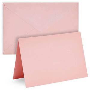lot 9430 image: Sustainable Greetings 4x6 Blank Cards & Envelopes - Printer-Friendly Designs & Card Making Supplies - Secure-Seal Pink & Mailing Envelopes - Versatile Invitations - 48 Pack, 4 x 6 in, Pink