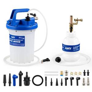 lot 9448 image: Orion Motor Tech 3L Vacuum Brake Bleeder Kit, Pneumatic Brake Fluid Bleeder Kit with 3.2 qt Brake Fluid Extractor 1L Refilling Bottle 18 Adapters, One Person Brake Bleed Fluid Pump Brake Bleeding Tool