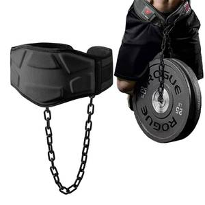 lot 9465 image: Heavy Duty Dip Belt with Chain & Weighted Belt for Pullups - Men & Women