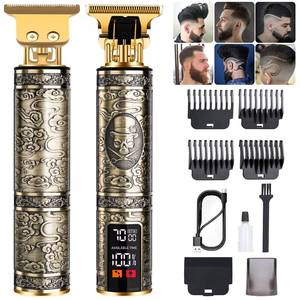 lot 9473 image: Professional Beard Trimmer for Men, Hair Clippers with 4 Limit Combs, Cordless Rechargeable with LCD Display, Approaching Zero Gapped Cutting Grooming Kit