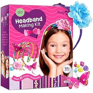 lot 9478 image: Headband Making Kit for Girls - Make Your Own Fashion Headbands for Kids - DIY Hair Accessories Set - Arts & Crafts Easter Gift for Ages 5-12 Year Old Girl - Little Childrens Art & Craft Gifts (B0B3WTSVSV)