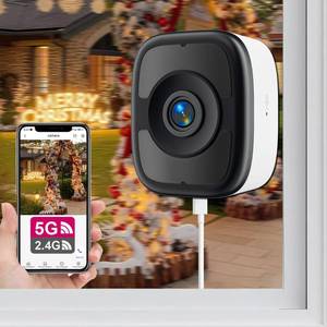 lot 9485 image: 5MP 3K Window Camera, 2.4G & 5G WiFi Indoor Cameras for Home Security with Color Night Vision, Window Security Cam with Smart HumanMotion Detection, 2-Way Audio, 247 Recording, Easy & Quick Install