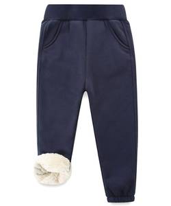 lot 9486 image: Bumeex Toddler Boy Girl Sherpa Fleece Lined Jogger Pants Fall Winter Spring Warm Thermal Outfits Clothes Clothing Sweatpant Navy 5t