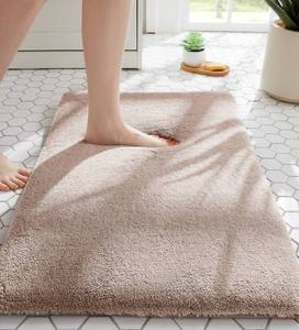 lot 9547 image: MINIDEAR Bathroom Rugs 36x24 Tan - Thick Memory Foam Bath Mat, Ultra Soft & Plush Fluffy, Non-Slip, Quick Dry, Absorbent Washable Floor Microfiber Mat for Tub, Home Decor Accessories