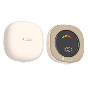 lot 9619 image: VIVCIN 2 Pack Rechargeable Hand Warmers, 2s Instant Dual-Sided Heating up to 140°F,10H Long-Lasting,Large LED Display Temp & Battery, Ultra-Thin Pocket Heater Magnetic, for Raynauds, Camping, Golf
