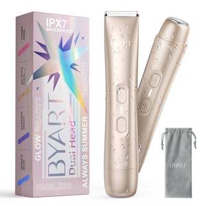lot 9640 image: BYART Pubic Hair Bikini Trimmer for Women Electric Razors for Private Area &amp Sensitive Skin, Cordless Rechargeable Lady Shaver for Intimate Grooming Smooth, No-Irritation, IPX7 Waterproof