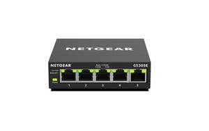 lot 9642 image: NETGEAR 5-Port Gigabit Ethernet Easy Smart Managed Essentials Switch GS305E - Desktop or Wall Mount, Home Network Hub, Office Ethernet Splitter