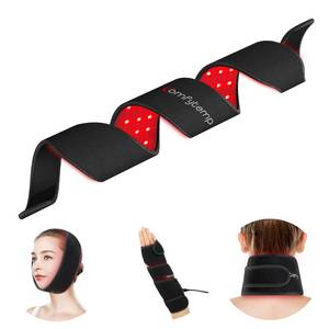 lot 9674 image: Comfytemp Red Light Therapy Wrap for Body, 37 Near Infrared Light Belt for Face Knee Ankle, 10W Wearable Wrap with 63 LEDs for Hand Foot Joint Muscle, 660nm & 850nm(Corded)