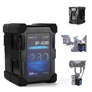 lot 9676 image: SONGING FXLION Anti-Shock 280WH V-Mount Battery BP- H280 with 4 D-tap, USB-A and Max Output of 18A, Safe and Durable for Alexa LF, Alexa Mini, CineAlta, FX6, COMODO, 600w LED Light and Monitor