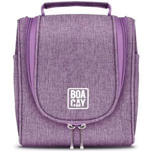 lot 9704 image: BOACAY Small Hanging Travel Toiletry Bag for Women and Men, Makeup Bag, Bathroom & Shower Organizer Kit for Accessories, Cosmetics, Travel Essentials