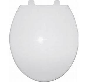lot 9319 image: Project Source White Round Toilet Seat