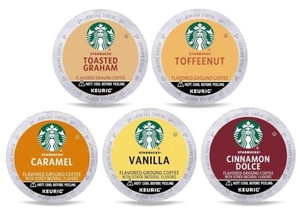 lot 4051 image: Starbucks Flavored K-Cup Coffee Pods Collection 40 Pods
