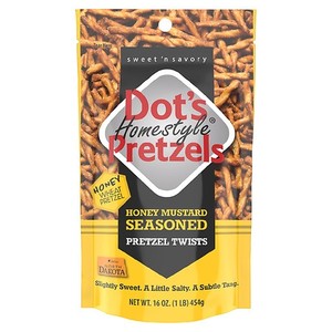 lot 4074 image: Dots Homestyle Pretzels Honey Mustard Twists - 16oz