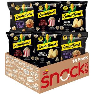 lot 4103 image: Smartfood Popcorn, Variety Pack, 0.5 Ounce (Pack of 18)