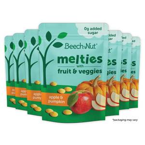 lot 4137 image: Beech-Nut Melties Baby & Toddler Snack Melts, Apple Pumpkin, 1 oz (7 Pack)