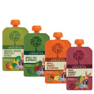 lot 4139 image: Peter Rabbit Organics Fruit & Vegetable Variety Pack - Squeezable Snack Pouches, 4 oz. (Pack of 36)