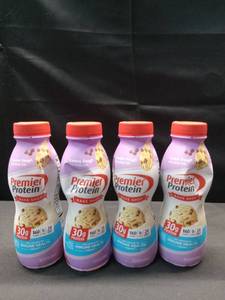 lot 4216 image: 4 pk Premier Protein Cookie Dough Shake 11.5oz