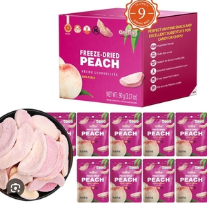 lot 4244 image: Freeze-Dried Peach Snacks - 9 Pack Bundle