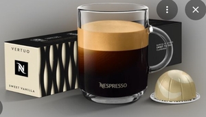 lot 4259 image: Nespresso Vertuo Sweet Vanilla Coffee Pods 10 Count