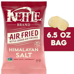 lot 4263 image: Kettle Brand Potato Chips  Air Fried Himalayan Salt Kettle Chips  6.5 oz Bag