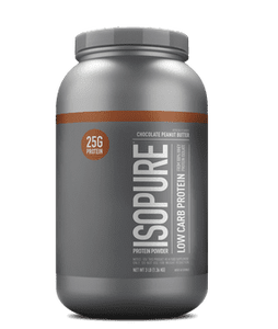lot 4272 image: Isopure  Low Carb 100% Whey Protein Isolate  25g Protein Powder  Chocolate Peanut Butter  3 lb - RETAIL $80