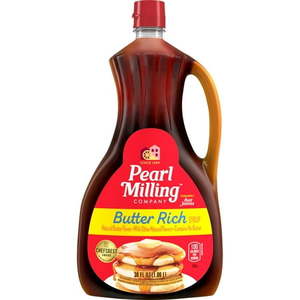 lot 4330 image: Pearl Milling Company Butter Rich Syrup  36 fl oz Bottle  35 Servings  2 tablespoon serving size
