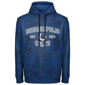 lot 4403 image: FOCO NFL Mens Officially Licensed Established Wordmark Camo Performance Throwback Team Color Pullover Sweatshirt Hoodie - Indianapolis Colts - Blue - (Large)