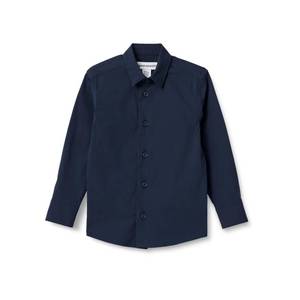lot 4470 image: Amazon Essentials Boys Long Sleeve Dress Shirt, Navy, 12