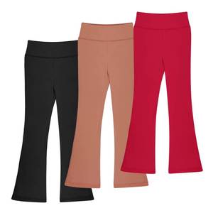 lot 4478 image: BIG ELEPHANT Girls Flare Leggings Kids Bell Bottoms High Waisted Bootcut Yoga Dance Flared Pants 10-12