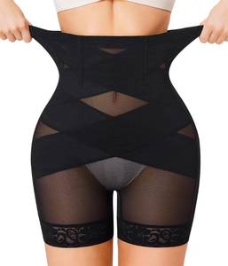 lot 4483 image: Nebility Shapewear Tummy Control Body Shaper High Waisted Butt Lifting Panties Shapewear Shorts Thigh Slimmer Black XL