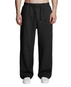 lot 4494 image: Susclude Baggy Sweatpants Men Wide Leg Fleece Lined Heavyweight Slacks Elastic Lounge Loose Fit Oversize Track Pants Fall Winter Black small